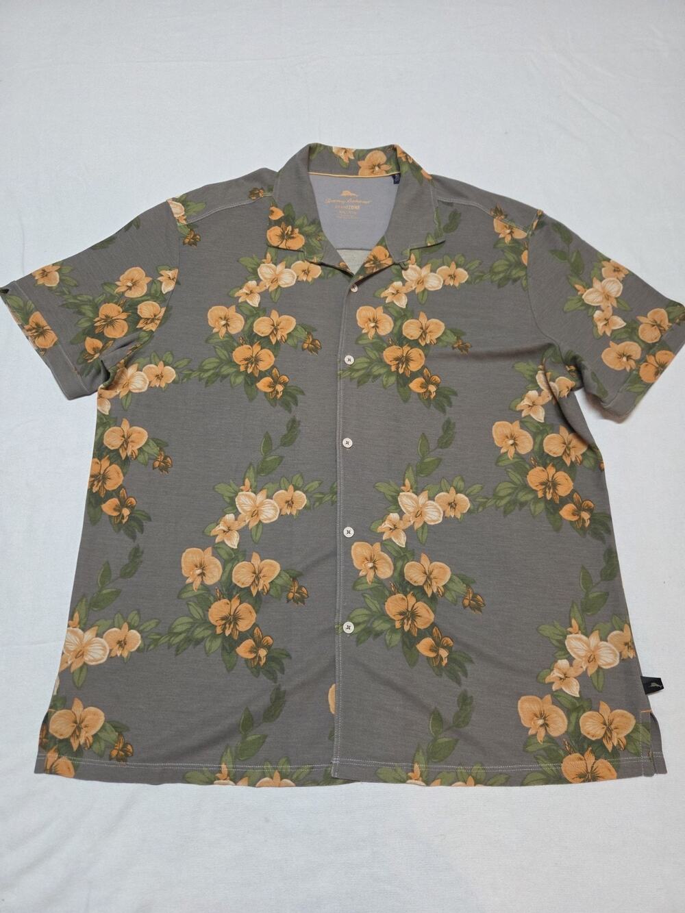 tommy bahama island zone Button-down Xxl Floral Pattern Short-Sleeve Shirt